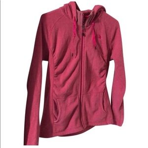 THE NORTH FACE PINK ZIP UP FLEECE